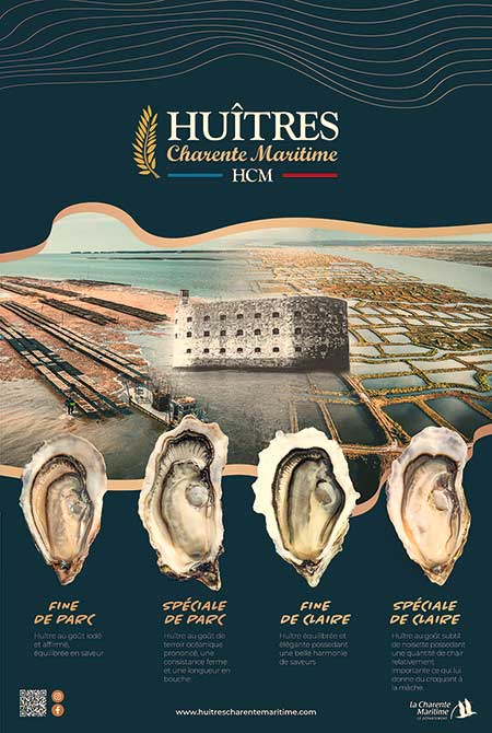 affiche Huitres Charente Maritime